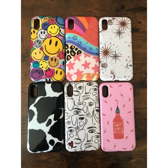 LOT OF 6 - iPhone  Casely Protective Cases Multi Color - Picture 1 of 4